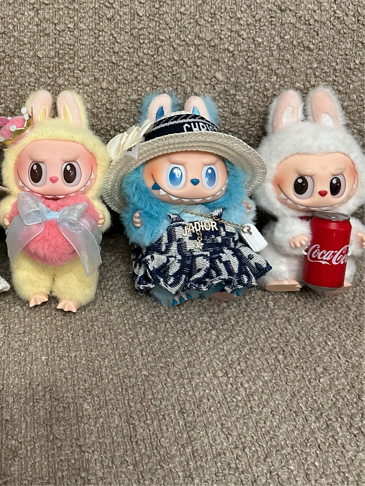 Christian Dior-Inspired Summer Outfit for Labubu incl. Dress, Bag, Hat or Bow