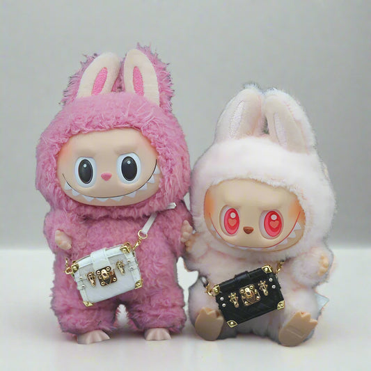 Mini LV-Inspired Trunk Crossbody Bag for Labubu