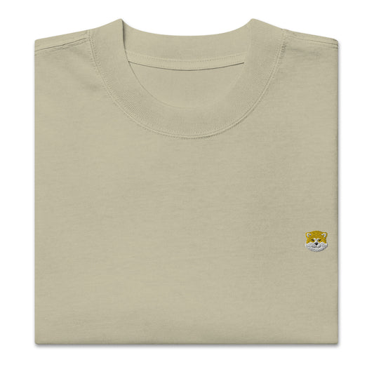 Akita Inu Embroidered Oversized T-shirt