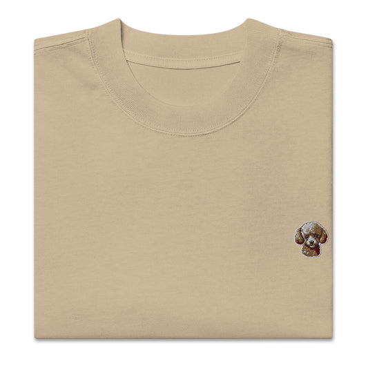 Poodle Embroidered Oversized T-shirt