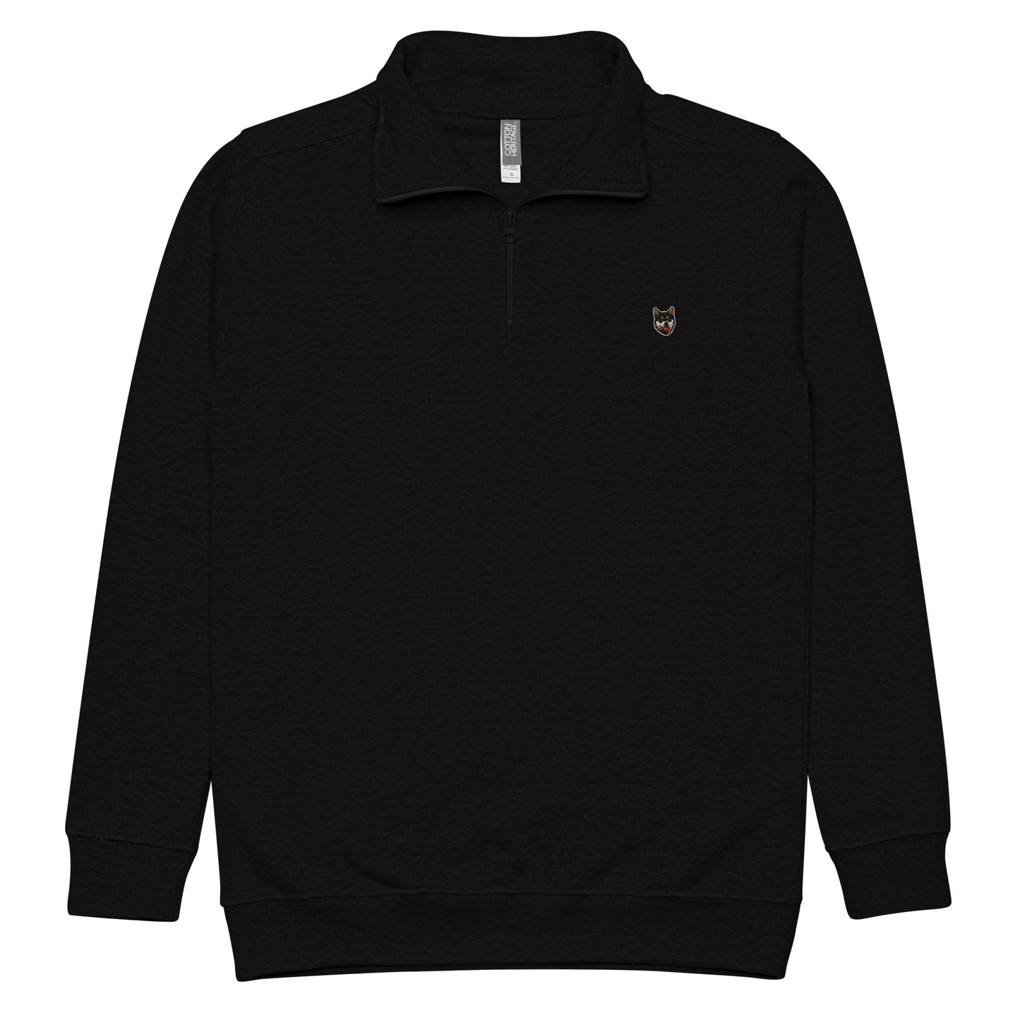 Black & Tan Shiba Inu Embroidered Fleece Pullover